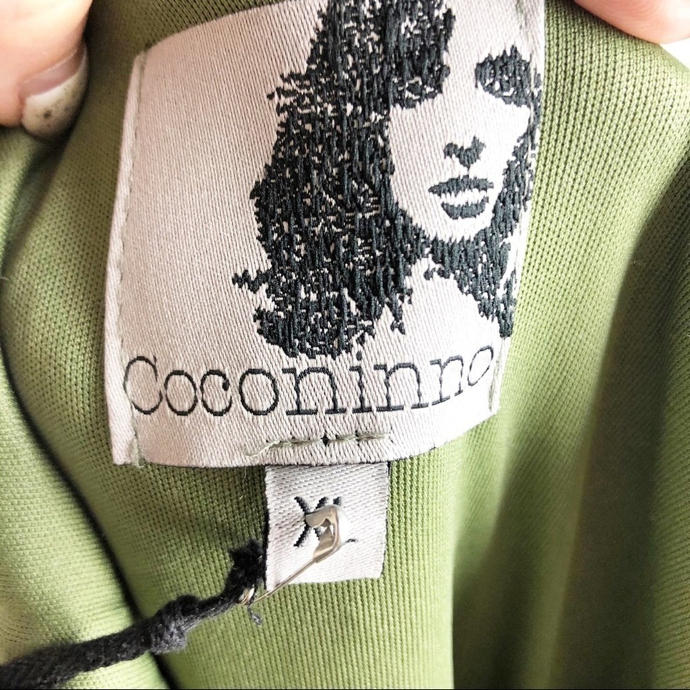 New Coconinno Vintage Berkeley Sleeveless Sweater Dress Size XL Green Wool - Picture 12 of 16